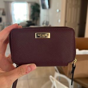 Kate spade double zipper wallet